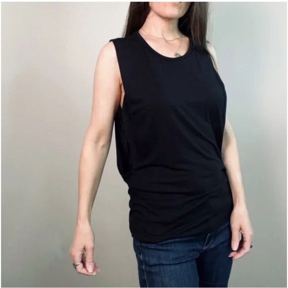 All Saints Alvie Silk Panel Sleeveless Top Designer Luxury Revolve Anthropologie - Picture 1 of 8